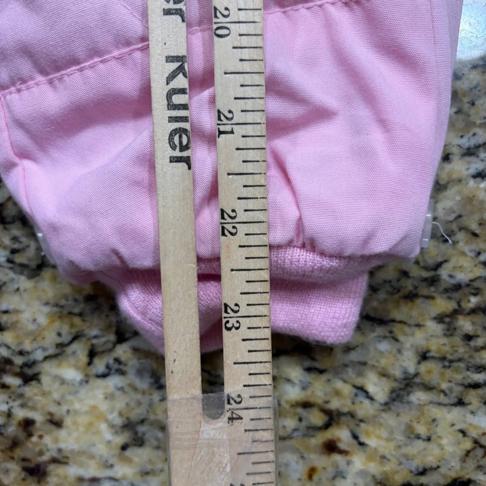 Vintage Pink Toddler Snowsuit 18M Cat Applique Faux Shearling Hood Quilted